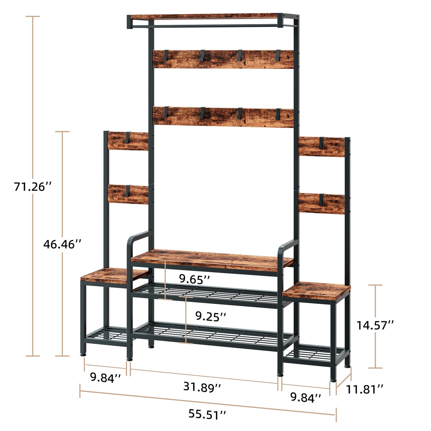 sobaniilowholesale Bakers Rack for Kitchen with Power Outlet (7436202508464)