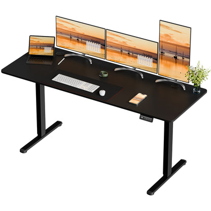 sobaniilowholesale Electric Office Ergonomic Standing Desk 1.2m / 1.4m / 1.6m With Black Metal Table Base (7709669294256)