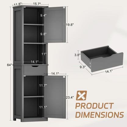 sobaniilo wholesale Bathroom Cabinet with 2 Doors & 1 Drawer