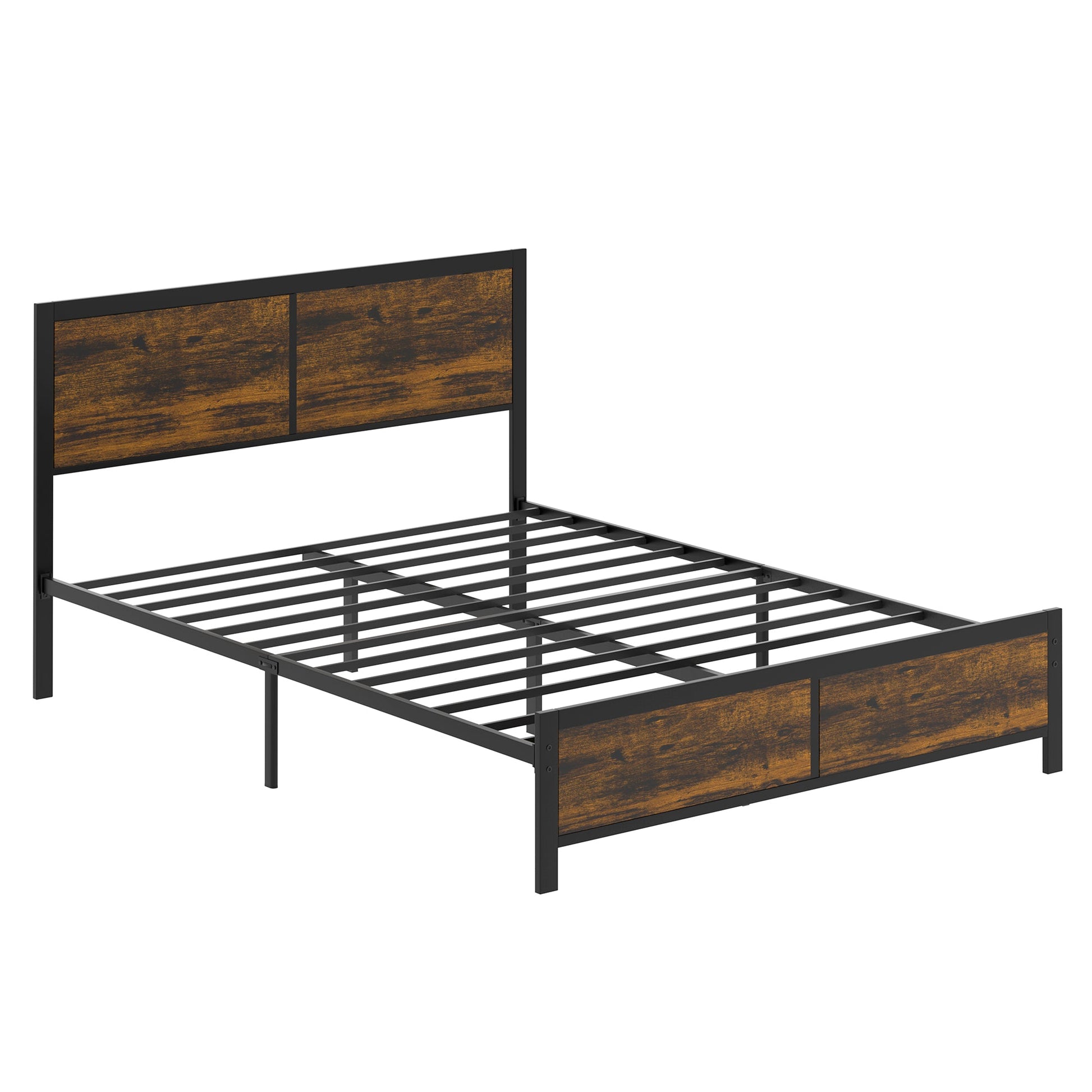 sobaniilowholesale Twin Bed Frame with Headboard and Footboard, Strong Steel Slat Support