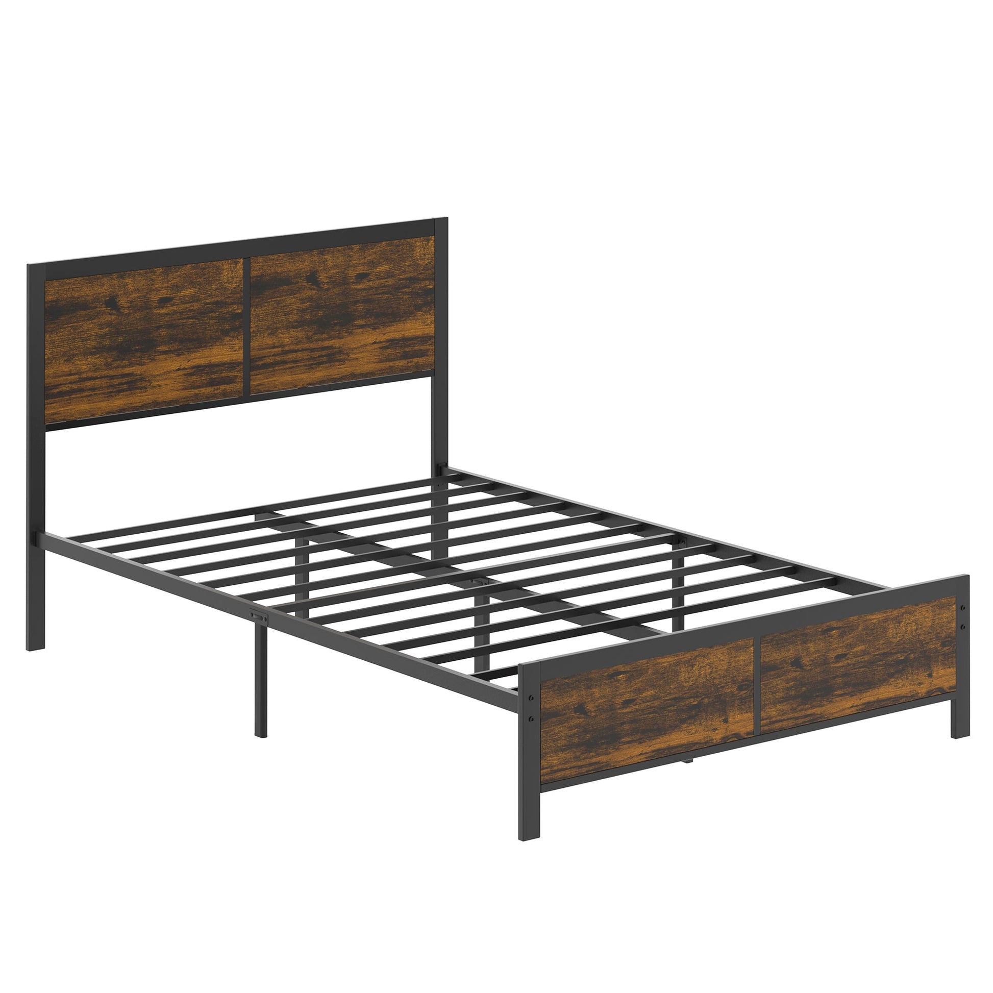 sobaniilowholesale Twin Bed Frame with Headboard and Footboard, Strong Steel Slat Support