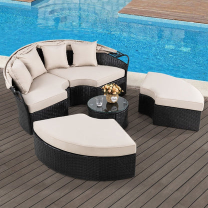 sobaniilowholesale Patio High Configuration/Classic Garden Round Day Bed