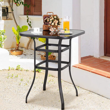 sobaniilowholesale Patio Furniture Outdoor All-Weather Texilene Swivel High Bar Stools Set (7060294140080)