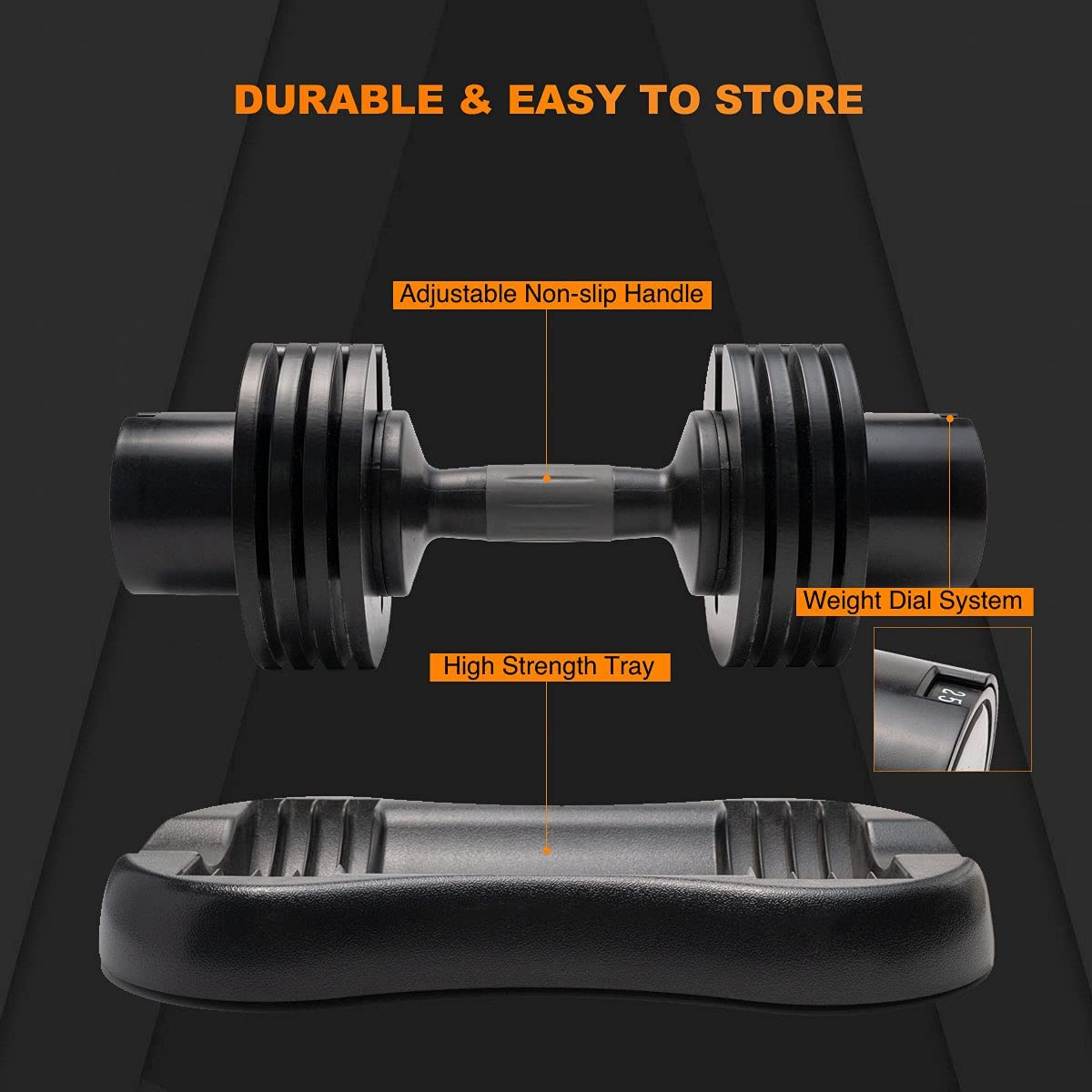 Alter Adjustable Dumbbell - Available in 22lb/25lb/44lb/52lb