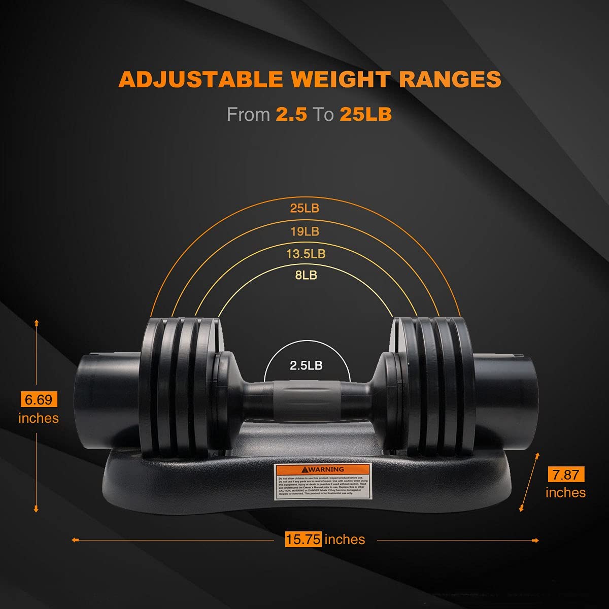 sobaniilowholesale Adjustable Dumbbell - Available in 22lb/25lb/44lb