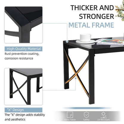 sobaniilowholesale Patio Furniture 5 Pieces Outdoor Metal Conversation Sets Chair Sets