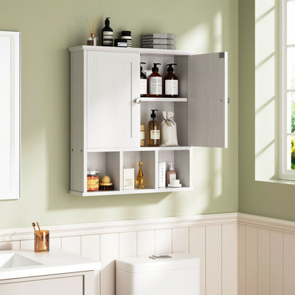 sobaniilowholesale Bathroom Wall Cabinet with 2 Door &Adjustable Shelves