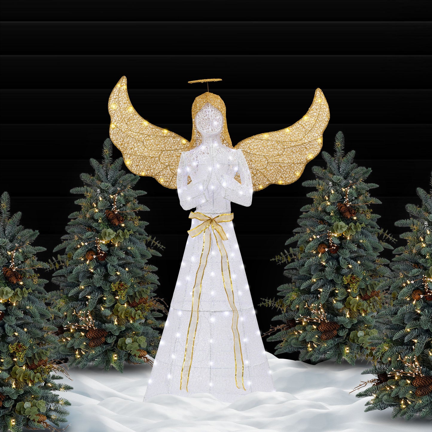 sobaniilowholesale Christmas Standing Angel 3D Extra Large Light Holiday Display Family Set (7729628446896)