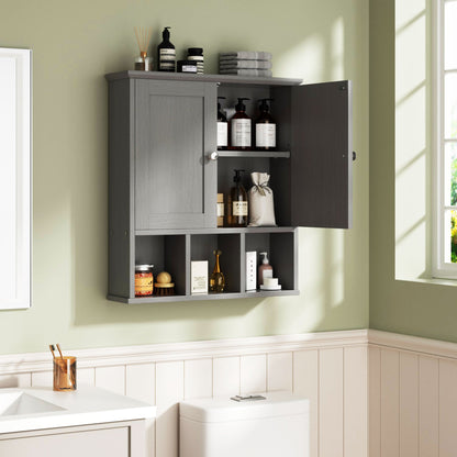 sobaniilowholesale Bathroom Wall Cabinet with 2 Door &Adjustable Shelves