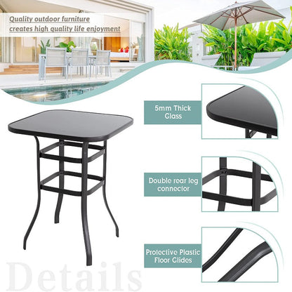 sobaniilowholesale Patio Furniture Outdoor All-Weather Texilene Swivel High Bar Stools Set (7060294140080)