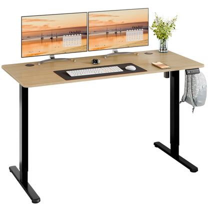 sobaniilowholesale Electric Office Ergonomic Standing Desk 1.2m / 1.4m / 1.6m With Black Metal Table Base (7709669294256)