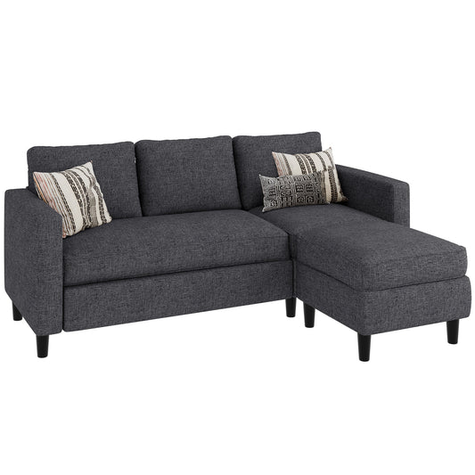 sobaniilowholesale 3-Seat L Shaped Sectional Sofa Couch with Modern Linen Fabric for Small Space (7415494770864)