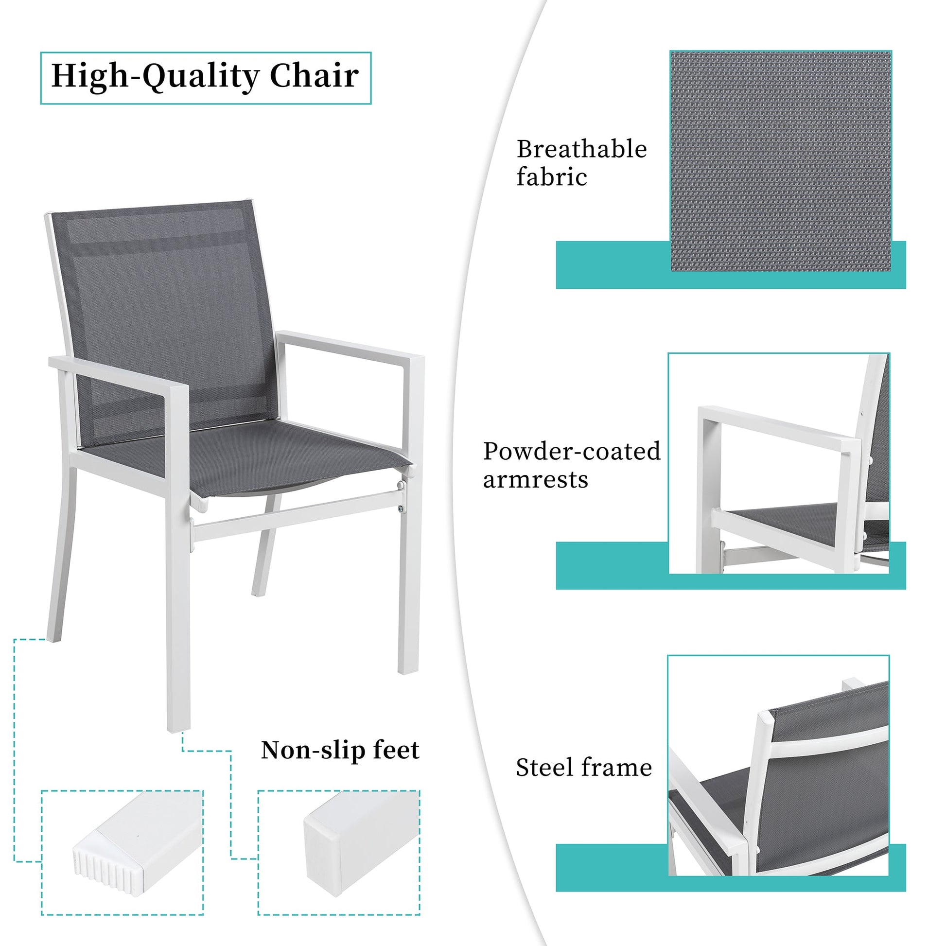 sobaniilowholesale Patio Furniture 2 Pieces Outdoor Texilene Chair Sets