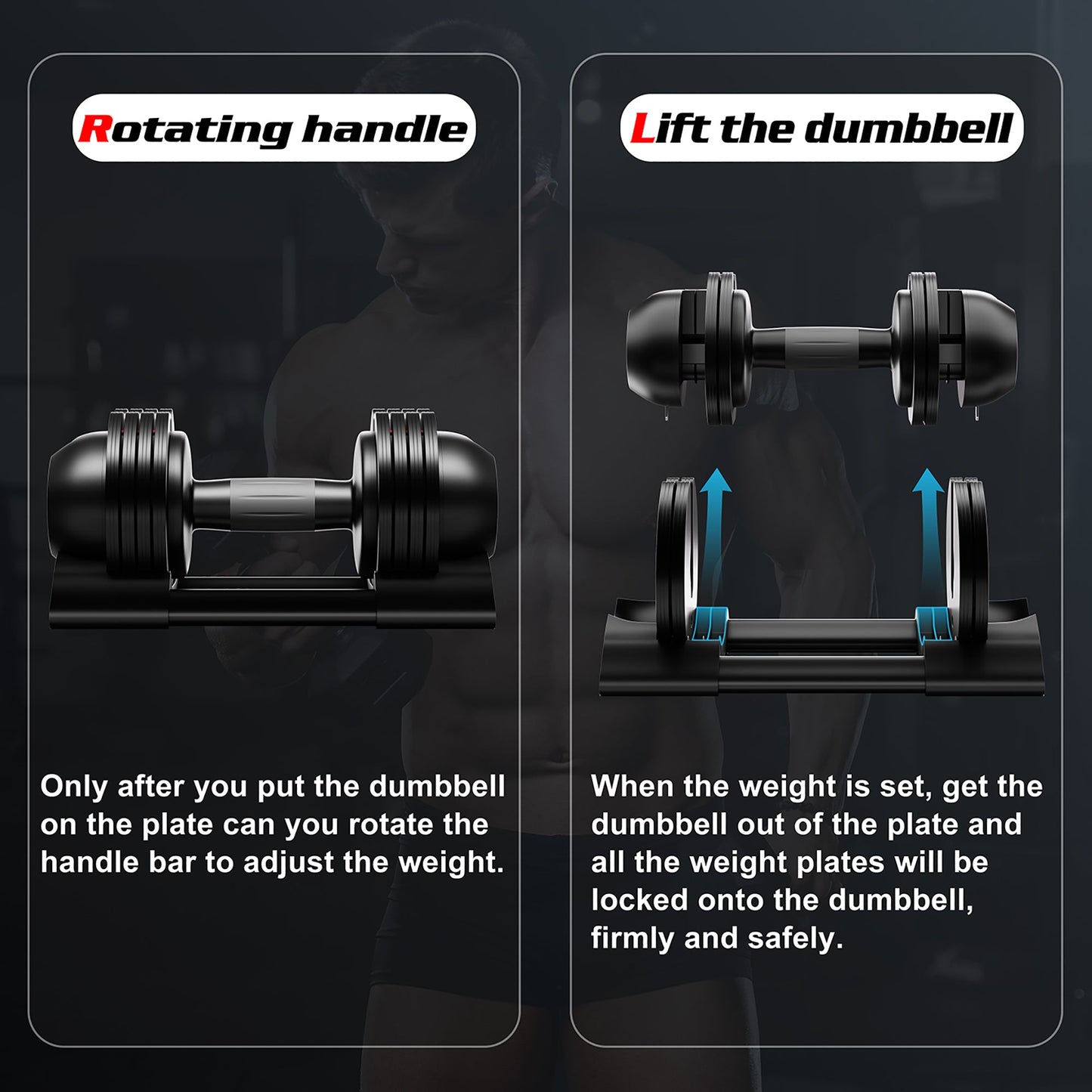 sobaniilowholesale Adjustable Dumbbell - Available in 22lb/25lb/44lb (7136757317808)