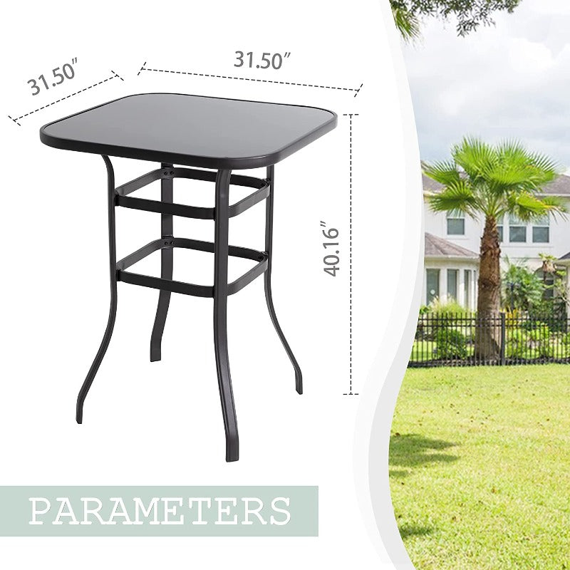 sobaniilowholesale Patio Furniture Outdoor All-Weather Texilene Swivel High Bar Stools Set (7060294140080)