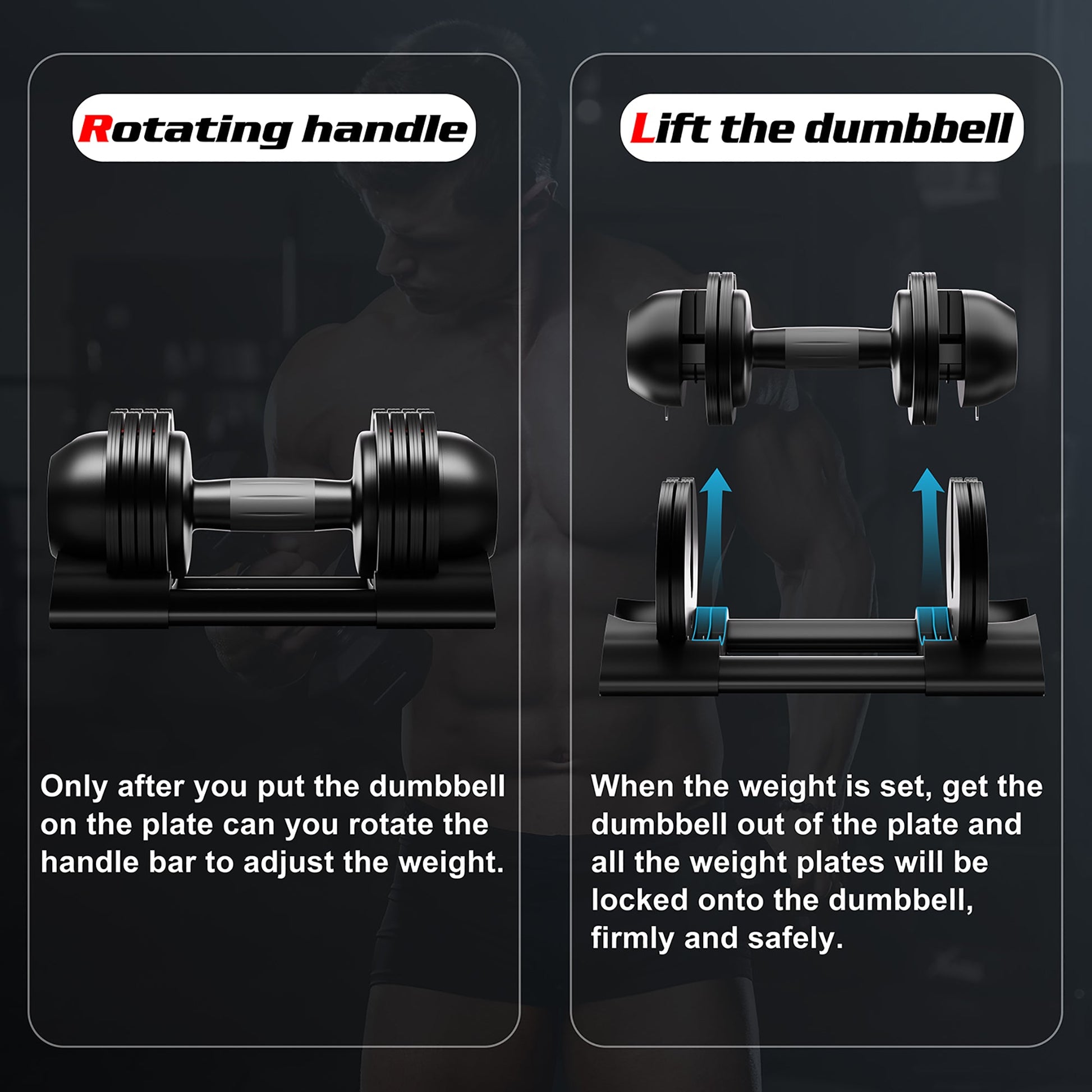 sobaniilowholesale Adjustable Dumbbell - Available in 22lb/25lb/44lb (7136757317808)