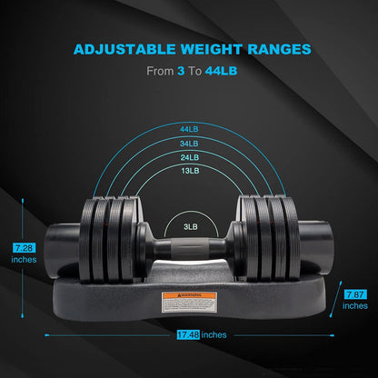 sobaniilowholesale Adjustable Dumbbell - Available in 22lb/25lb/44lb