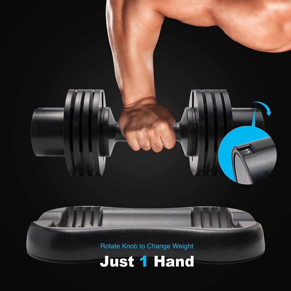 Altler Adjustable Dumbbell - Available in 22lb/25lb/44lb/52lb