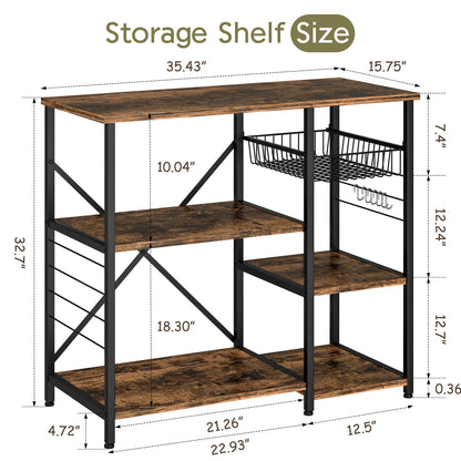 sobaniilowholesale Kitchen Bakers Rack , Coffee Bar Table 4Tiers¡ꡧClearance¡ê? (7664699441328)