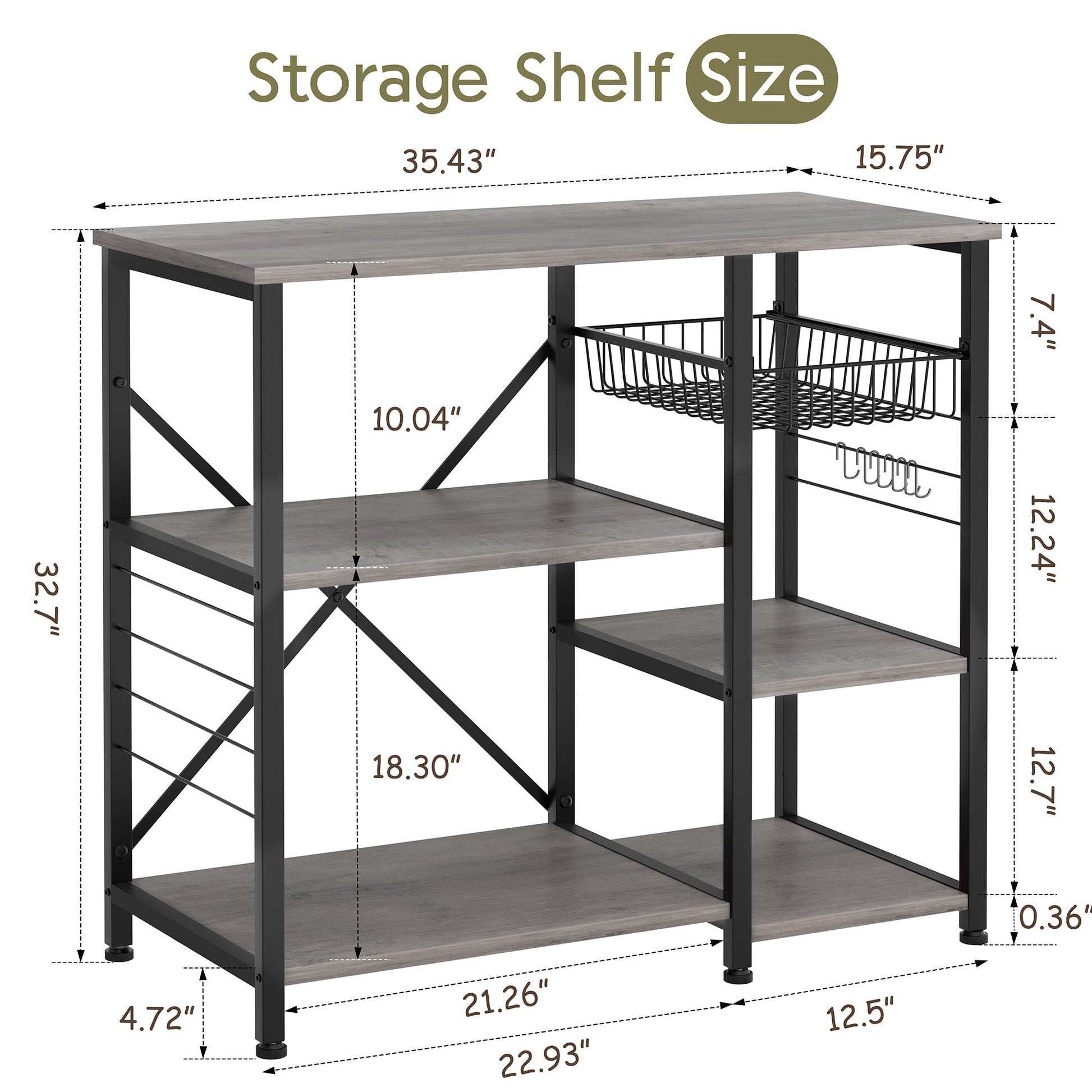 sobaniilowholesale Kitchen Bakers Rack , Coffee Bar Table 4Tiers¡ꡧClearance¡ê? (7664699441328)