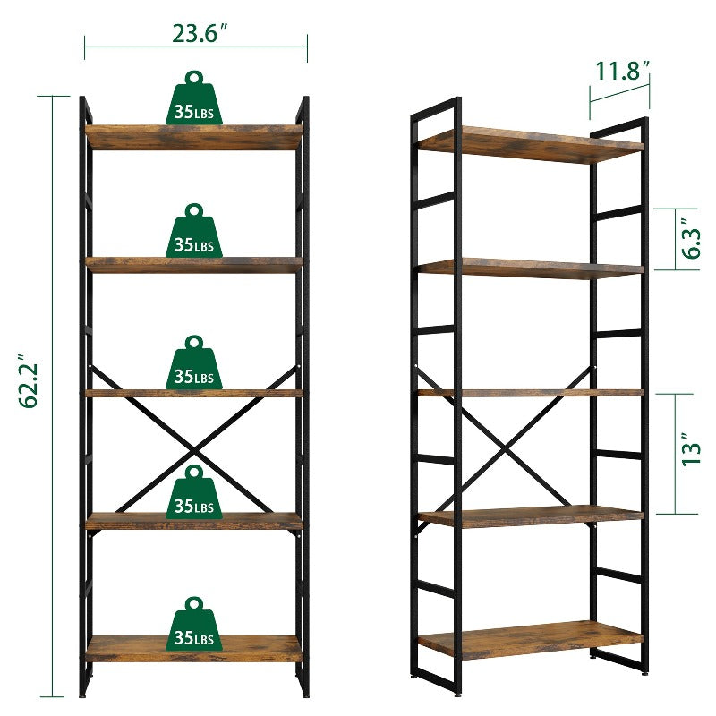 sobaniilowholesale 5-Tier Bookshelf (7254077571248)