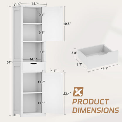 sobaniilo wholesale Bathroom Cabinet with 2 Doors & 1 Drawer