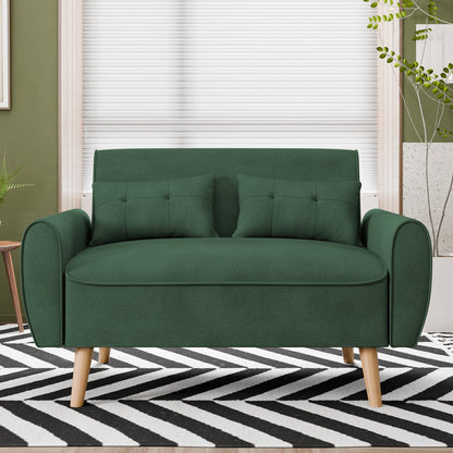 Livingroom sofa set sobaniilowholesale 2-seat 47'' Small Modern Love Seat Sofa  #color_green