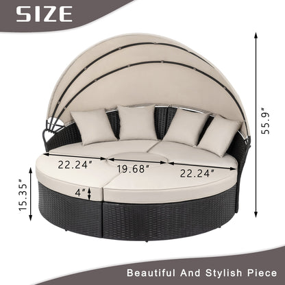 sobaniilowholesale Patio High Configuration/Classic Garden Round Day Bed