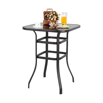 sobaniilowholesale Patio Furniture Outdoor All-Weather Texilene Swivel High Bar Stools Set (7060294140080)