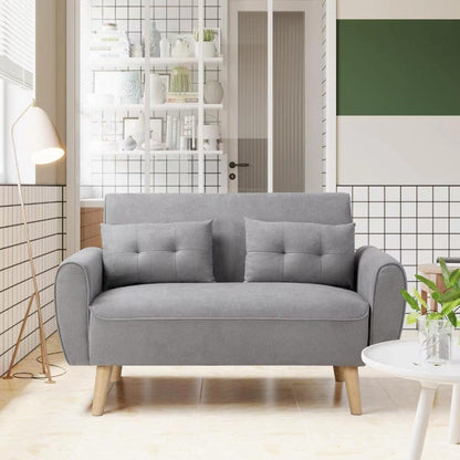 Livingroom sofa set sobaniilowholesale 2-seat 47'' Small Modern Love Seat Sofa  #color_light-grey