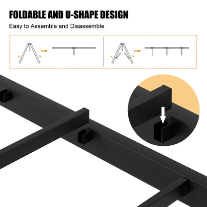 sobaniilowholesale Twin Size Heavy Duty Twin Size Bed Frame with Headboard and Footboard