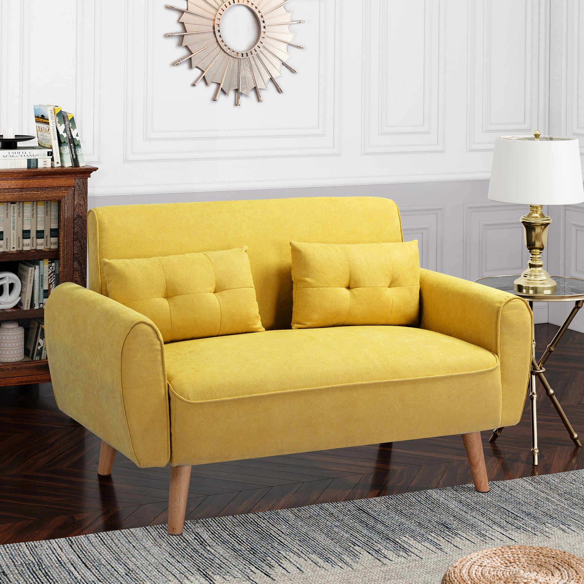 Livingroom sofa set #color_yellow