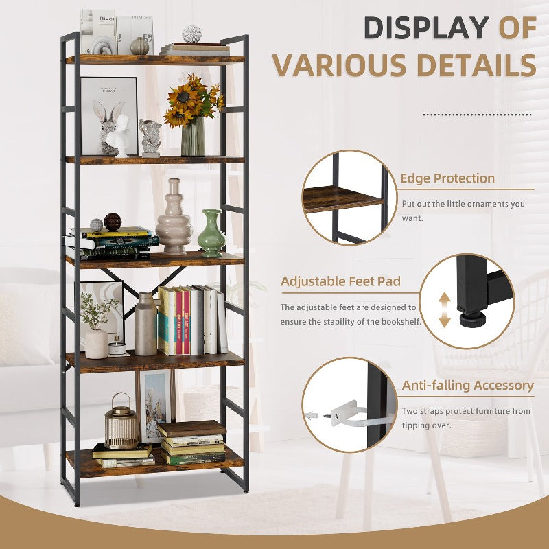 sobaniilowholesale 5-Tier Bookshelf (7254077571248)