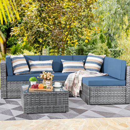 sobaniilowholesale Patio Furniture 5 Pieces Outdoor Sectional Sofas