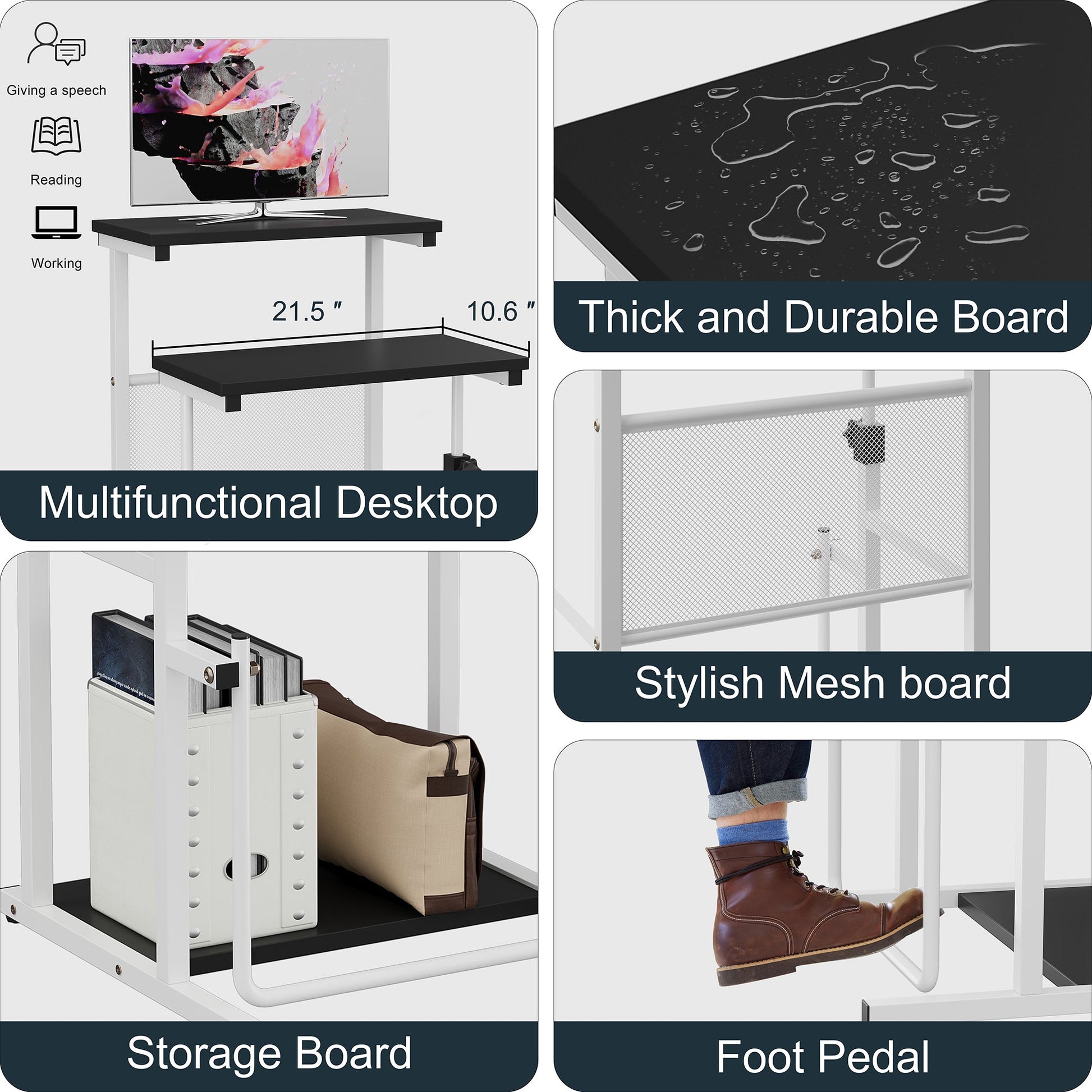 sobaniilowholesale  Home Office Computer Desk with Monitor Stand, Stable Design Writing Desk¡ꡧClearance¡ê?