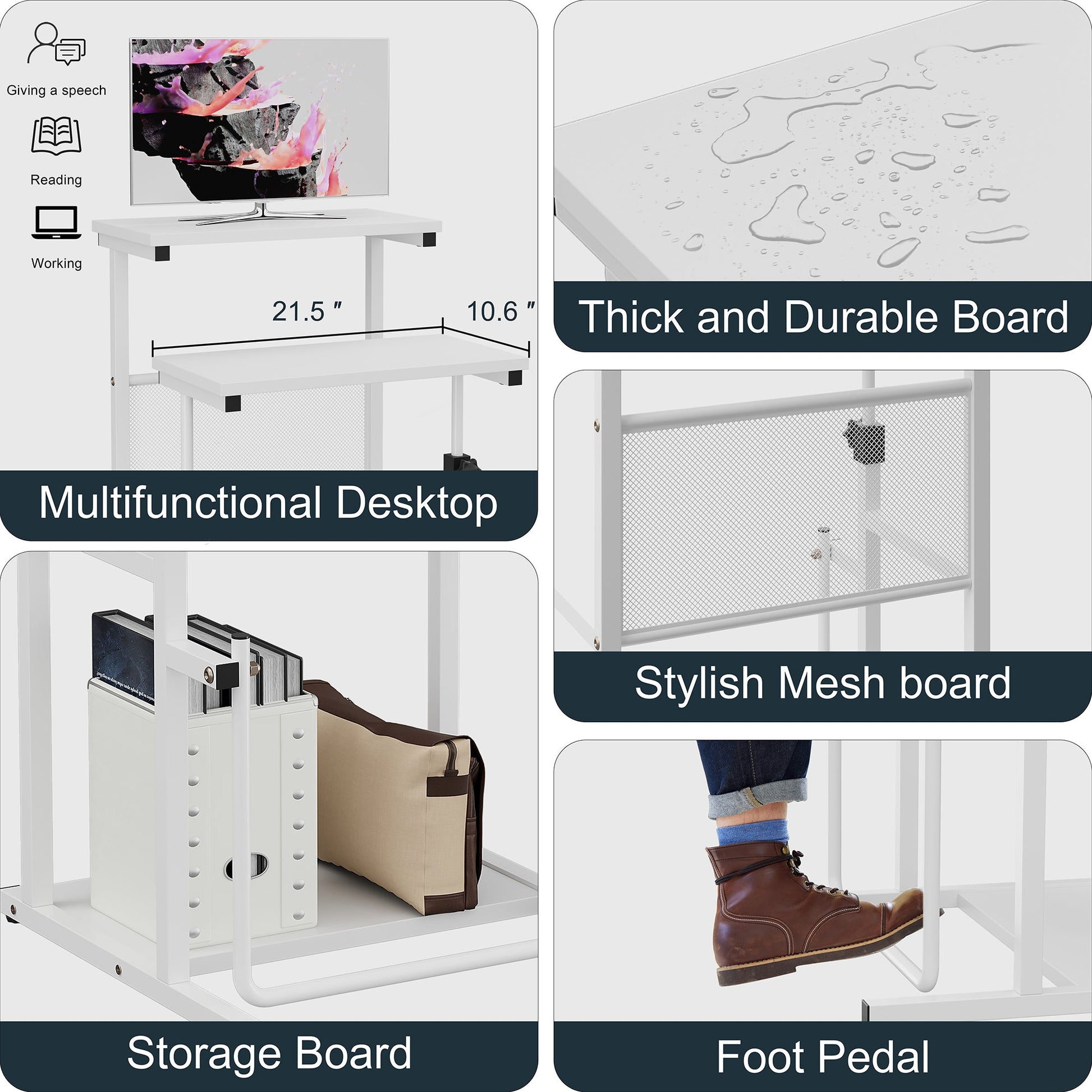 sobaniilowholesale  Home Office Computer Desk with Monitor Stand, Stable Design Writing Desk¡ꡧClearance¡ê?