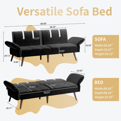 sobaniilowholesale Velvet Loveseat Sofa Couch Sofa cama for Apartments (7346697994416)