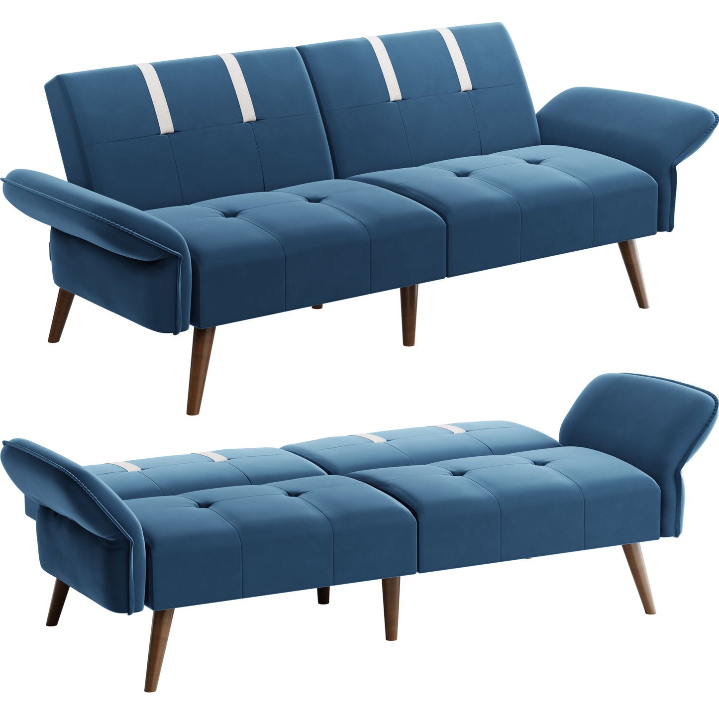 sobaniilowholesale Velvet Loveseat Sofa Couch Sofa cama for Apartments (7346697994416)