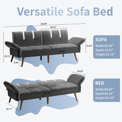 sobaniilowholesale Velvet Loveseat Sofa Couch Sofa cama for Apartments (7346697994416)