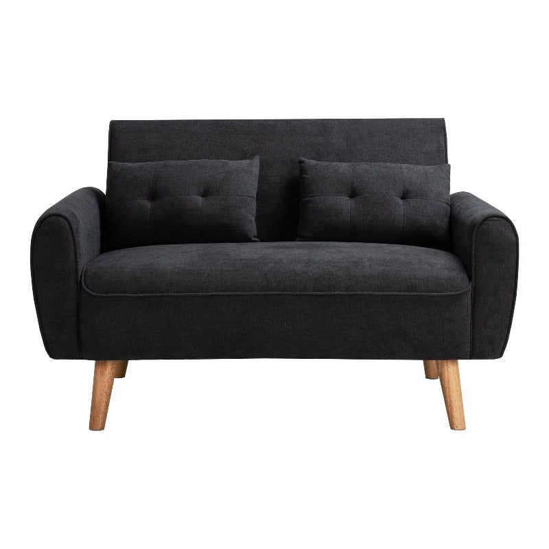 Livingroom sofa set sobaniilowholesale 2-seat 47'' Small Modern Love Seat Sofa#color_black