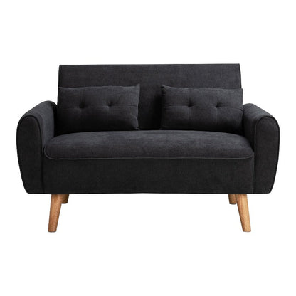 Livingroom sofa set sobaniilowholesale 2-seat 47'' Small Modern Love Seat Sofa#color_black