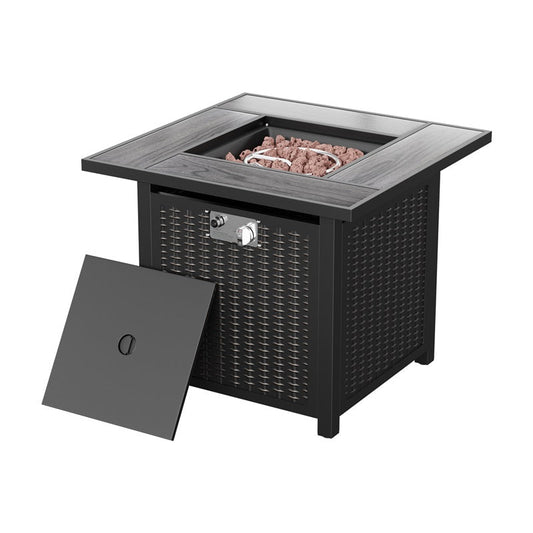 sobaniilowholesale 50,000 BTU Patio Metal Gas Square Fire Pit Table (7289552666800)