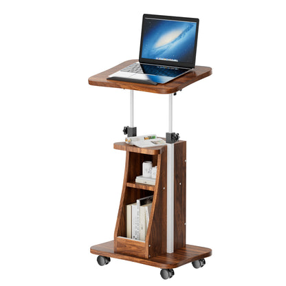 sobaniilowholesale Mobile Podium Standing Rolling Laptop Cart w/Tilt Desktop Adjustable Height Portable Computer Desk on Wheels (7491356786864)