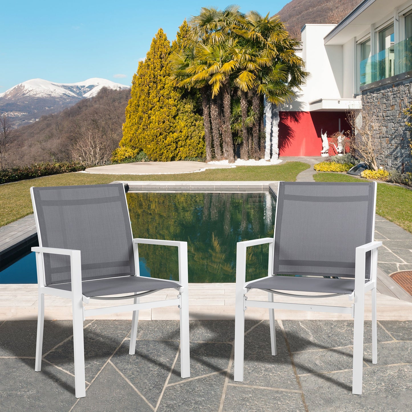 sobaniilowholesale Patio Furniture 2 Pieces Outdoor Texilene Chair Sets