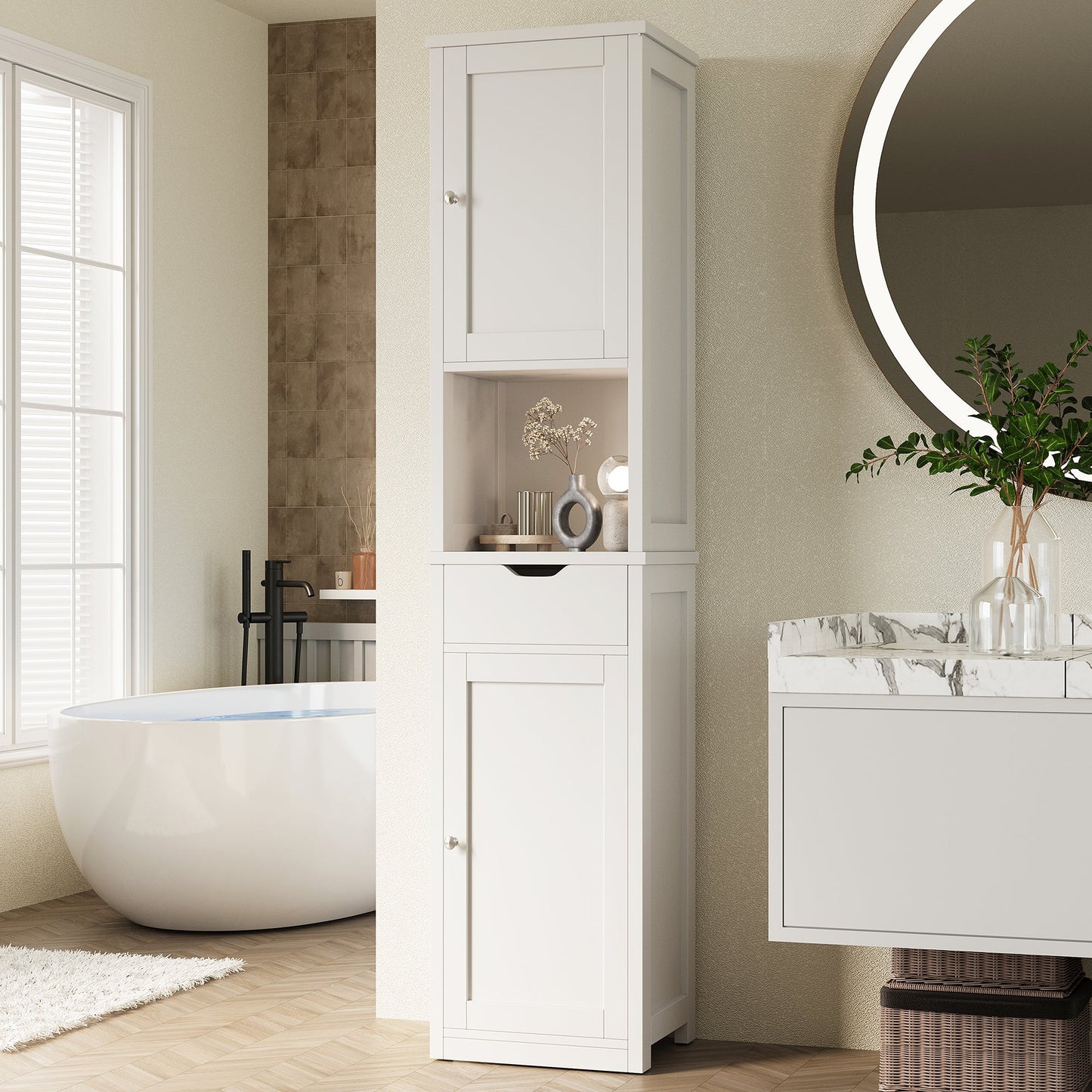 sobaniilo wholesale Bathroom Cabinet with 2 Doors & 1 Drawer