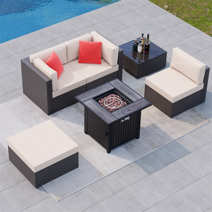 sobaniilowholesale 50,000 BTU Patio Metal Gas Square Fire Pit Table (7289552666800)